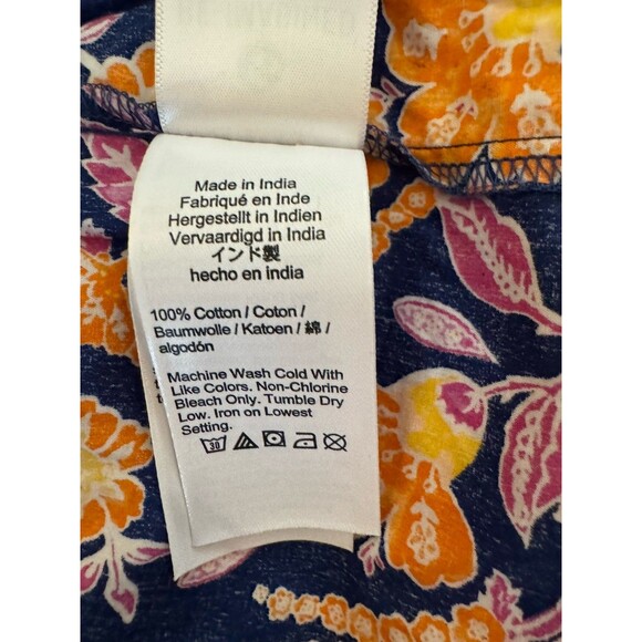NWT J Crew Harbour Side-Cutout Midi Dress Size Small Tall Blue Orange Floral - Picture 15 of 16